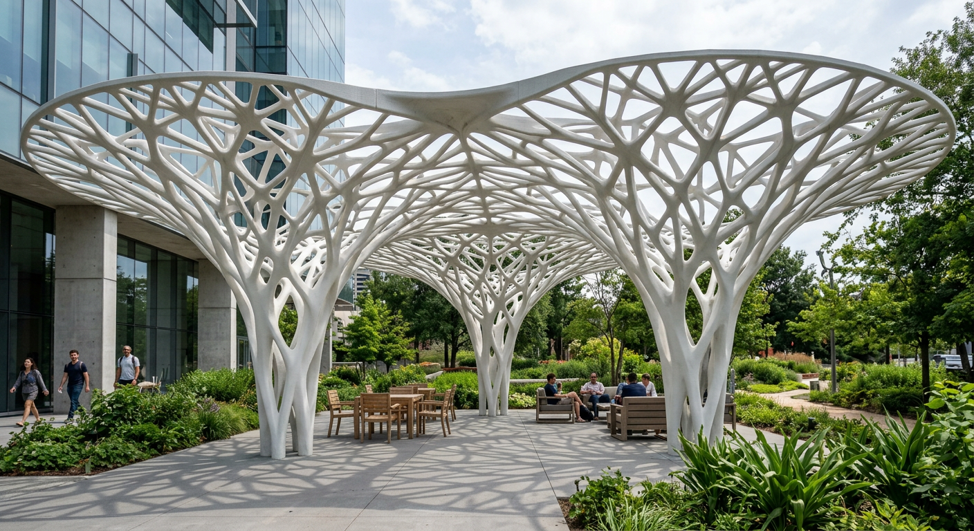 Printed architectural structure